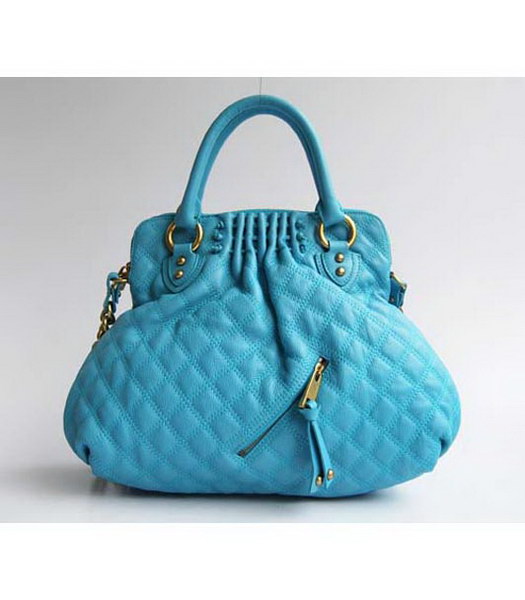 Cecilia Satchel_Blue Tumble